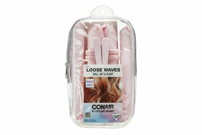 Walmart Conair Loose Waves Heatless Satin Foam Soft Twist Large Hair Roller Curling Sett,