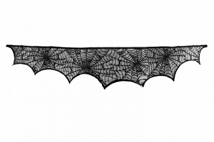 Amazon AerWo Halloween Decorations Black Lace Spiderweb