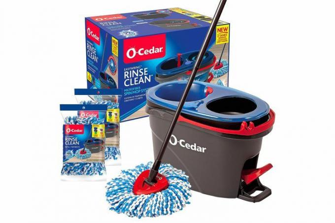 Amazon O-Cedar EasyWring RinseClean Microfiber Spin Mopp & Bøtte Gulvrengjøringssystem