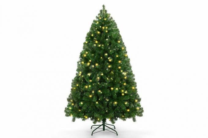 Walmart Funcid 6 fot Premium Pre-Lit hengslet kunstig juletre