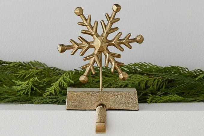 West Elm Messing Snowflake Strømpeholder