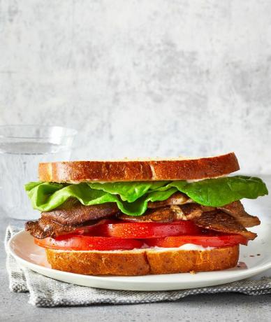 Vegetarisk BLT med Shiitake Bacon