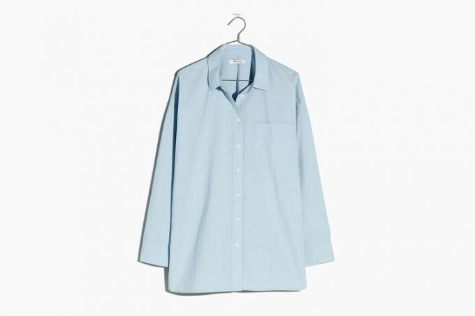 Madewell Signature Poplin Oversized skjorte Weather Sky