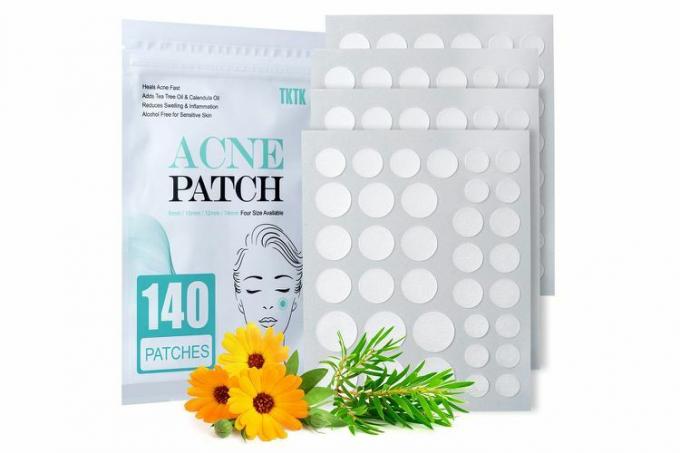 Amazon TKTK Akne Patch Pimple Patch, 4 størrelser Acne Absorbing Cover Patch, Hydrokolloid Usynlige Acne Patch For Face Zit Patch Akne Dots Tea Tree, Calendula Oil (140 Count (Pakke med 1))