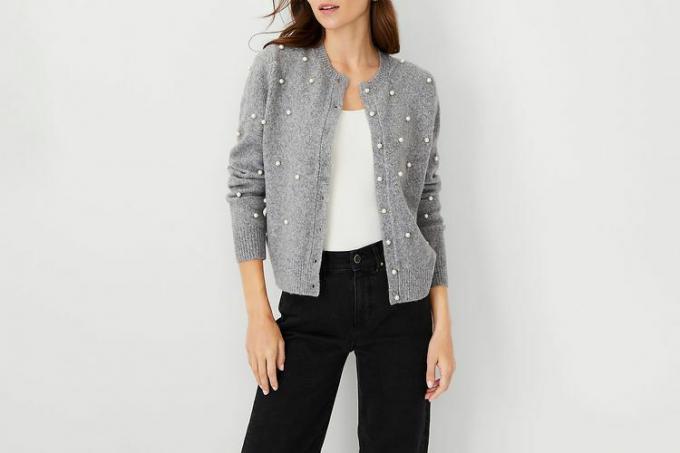 Ann Taylor Pearlized Ann Cardigan