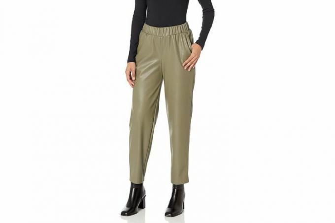 Amazon The Drop Women's @Lisadnyc Vegan Leather Pull-On Jogger