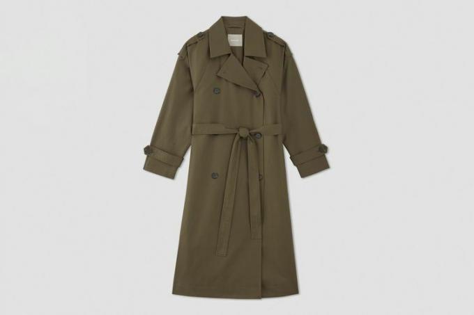 Everlane The Cotton Long Trench Coat