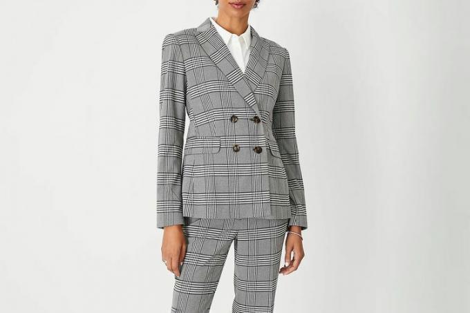 Ann Taylor The Fitted Double Breasted Blazer