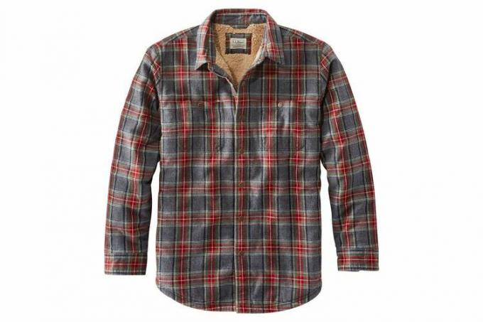 L.L.Bean Sherpa-fôret Scotch rutete skjorte for menn 