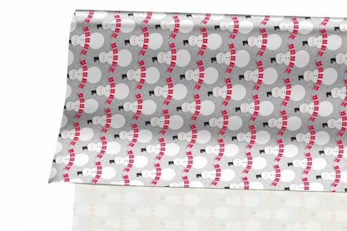 Target 25 sq ft 'Merry' Snowman Christmas Gift Wrap Silver - Wondershop