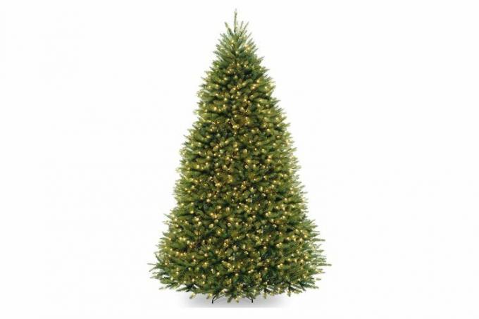 Amazon Prime Day National Tree Company Pre-Lit Artificial Full Christmas Tree, Green, Dunhill Fir, Dual Color LED-lys