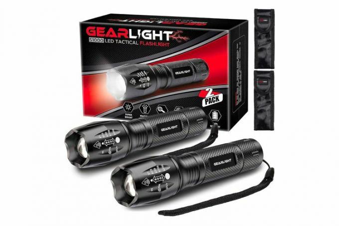 Amazon earLight LED Tactical lommelykt S1000 [2 PACK]