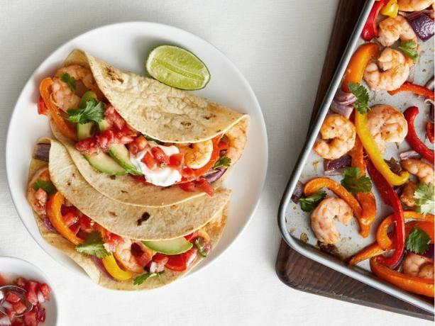 Sheet Pan Reker Fajitas