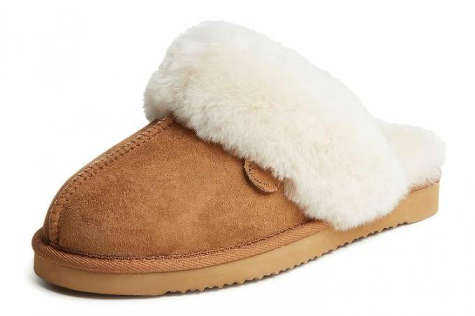 Dearfoams Women's Fireside Sydney Shearling Scuff Slipper