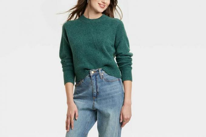 Target dame med rund hals Cashmere-lignende genser - Universaltrådâ¢