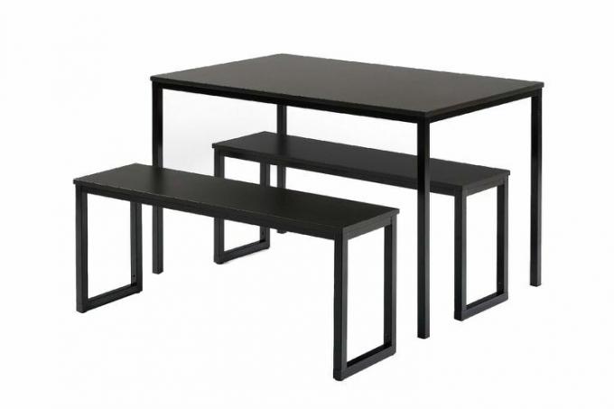 ZINUS Louis Modern Studio Collection Soho spisebord med to benker