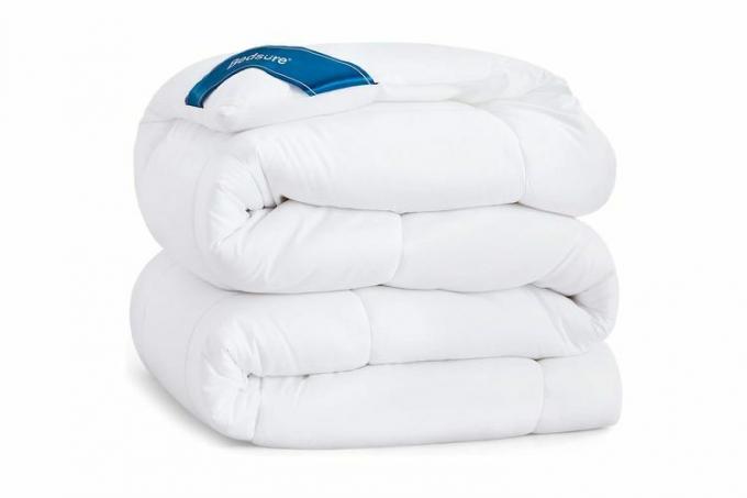 Amazon Prime Day Bedsure Dyne Dyneinnsats - Quiltet Hvit All Season Down Alternativ Queen Size Sengetoy med hjørnefliker