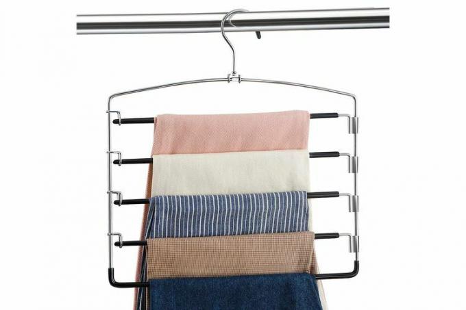 Amazon Pants Hangers Non-Slip 3 Pack Plassbesparende Multi-Layer 