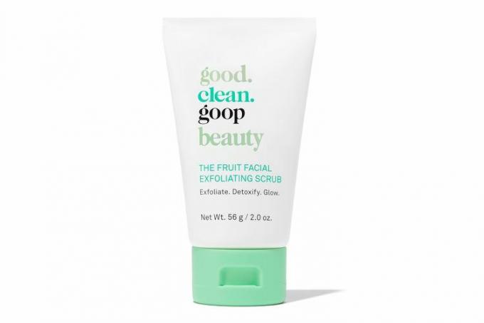 Amazon good.clean.goop skjønnhet The Fruit Facial Exfoliating Scrub | Skånsom ansiktseksfoliator for å jevne ut hudtekstur