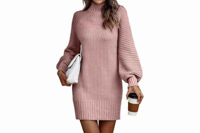 Amazon October Prime Day LILLUSORY Dame Mock Neck Pullover Genser Kjole