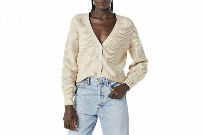 Amazon Essentials Soft Touch Ribbed Blouson Cardigan for kvinner