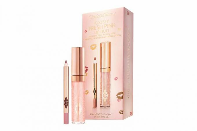 Charlotte Tilbury Mini Glossy Pink Lip Gloss + Lip Liner Set