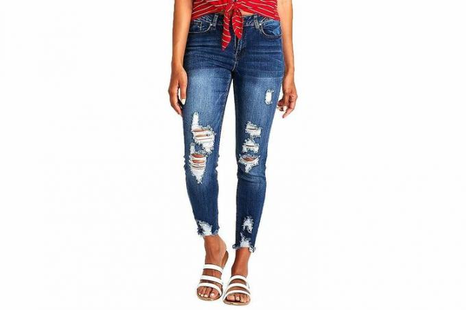 Amazon Resfeber Ripped Boyfriend Jeans for kvinner