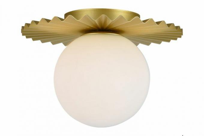 Wayfair Birch Lane Abbey Glass Flush Mount