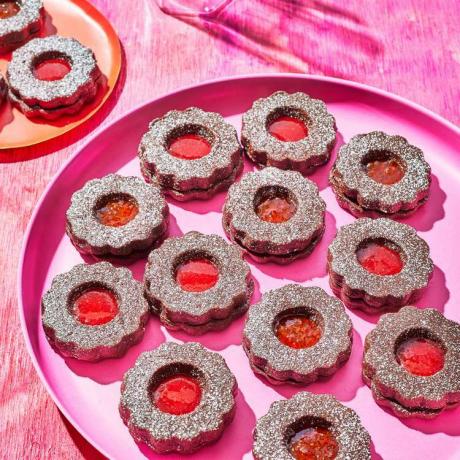 Sjokolade Linzer Cookies