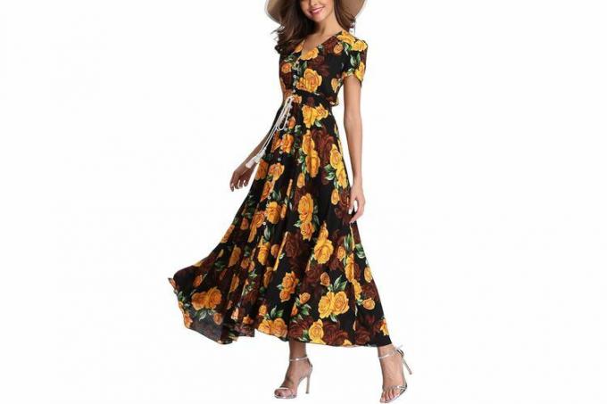 Amazon October Prime Day V Fashion Women's Floral Maxi Dress