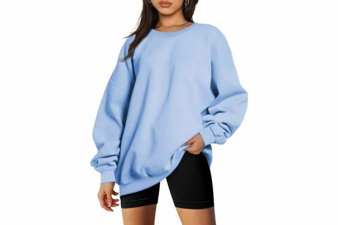 Amazon EFAN Dame Oversized Sweatshirts Hettegensere Fleece Crew Neck 