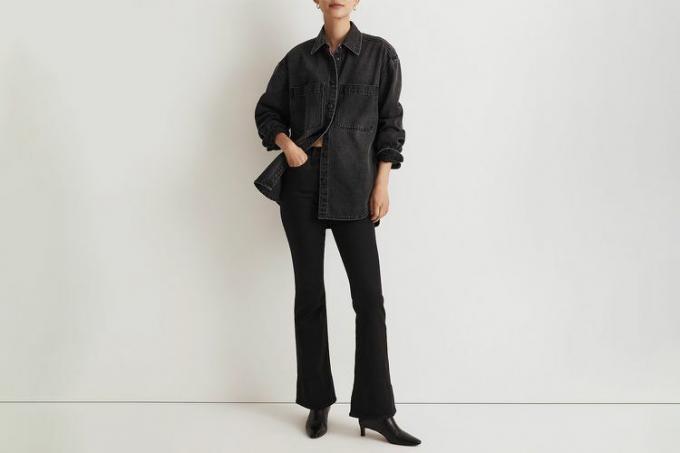 Madwell Denim Oversized Button-Up-skjorte i Lunar Wash