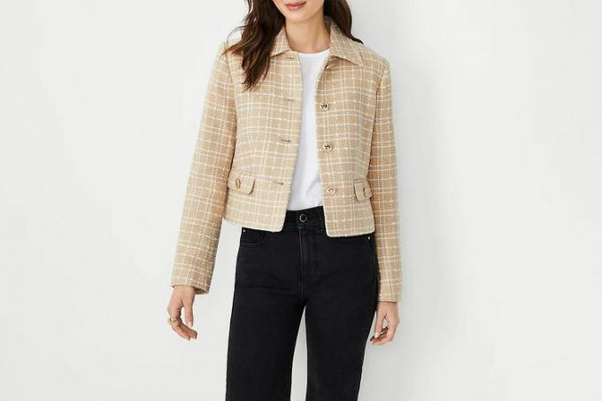 Ann Taylor Tweed Collared jakke