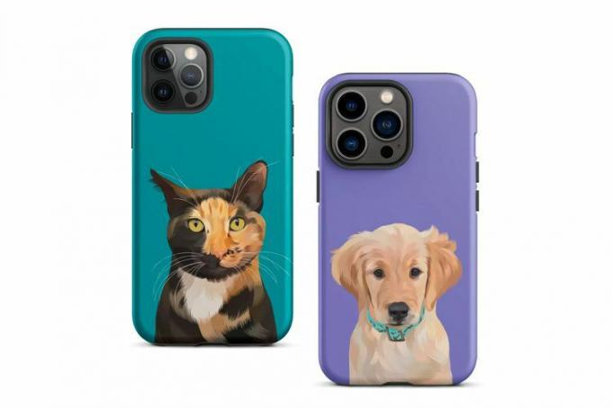 Sam og Jack Custom Pet Portrait Telefonveske