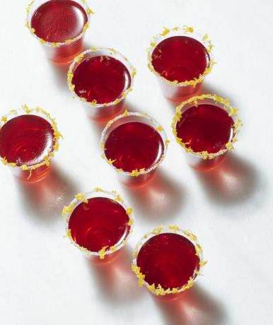 Cranberry Campari Jell-O-bilder