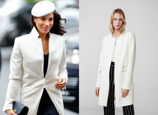 meghan markle white coat