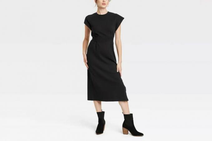 Target Universal Thread Kvinners Kortermet Knit Wrap Midi Dress