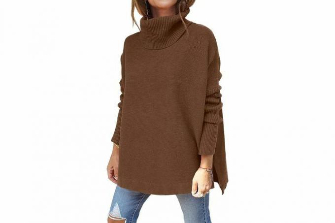 Amazon LILLUSORY Oversized gensere med turtleneck for kvinner