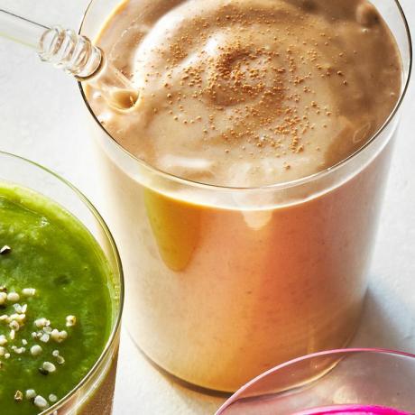 Coffee Tahini Smoothie i et glass