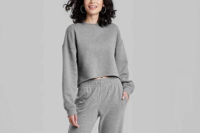 Target Cropped Sweatshirt for kvinner - Wild Fableâ¢