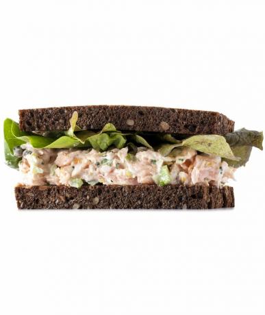 Røkt laks salat sandwich