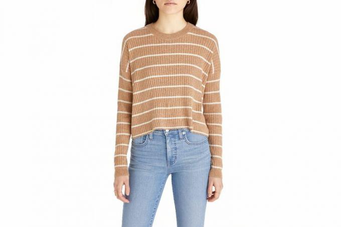 Nordstrom Madewell No Strings Attached Stripe Crewneck genser