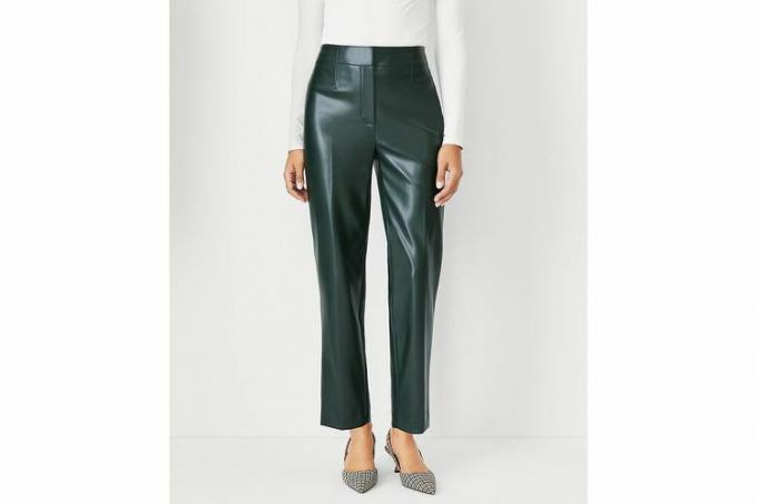 Black Friday Ann Taylor Lana Slim Pant i kunstskinn