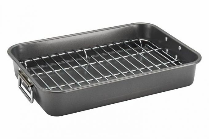 Farberware Nonstick Steel Roaster med flatt stativ