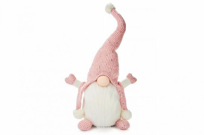 Holiday Lane Shimmer og lys rosa stoff Gnome