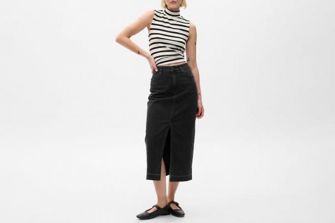 GAP Denim Midi-skjørt med Washwell