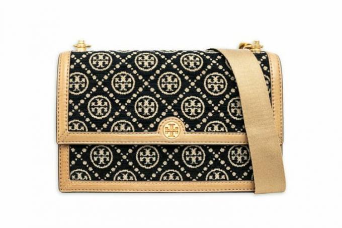 Walmart Tory Burch T Monogram Chenille skulderveske for kvinner