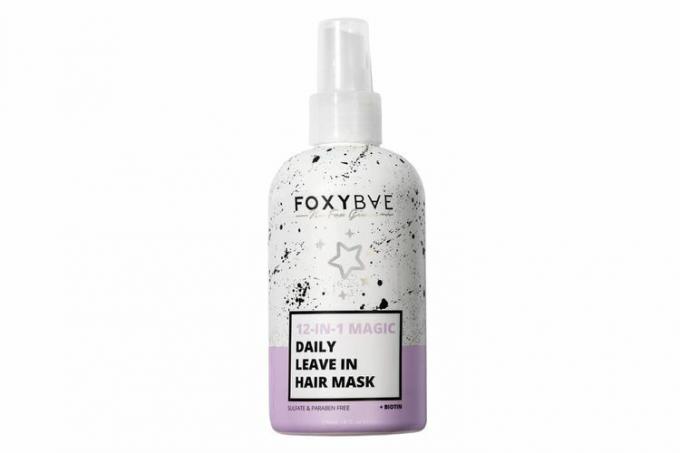 Amazon FoxyBae Leave In Hair Mask for tørt skadet hår og vekst - Overnight Hair Mask Treatment med Biotin & Shea Moisture - 12-i-1 Magic Dry Hair Mask & Hydrating Leave in Conditioner Spray (8 oz)