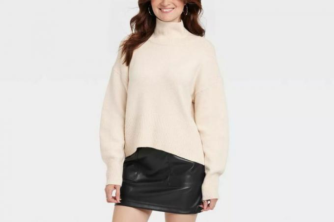 Target A New Day Dame Mock Turtleneck Pullover genser