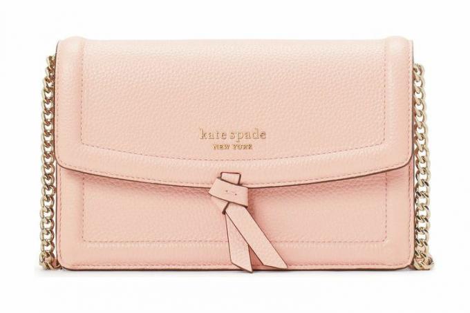 Nordstrom Rack Kate Spade kvist crossbody-veske i skinn med klaff